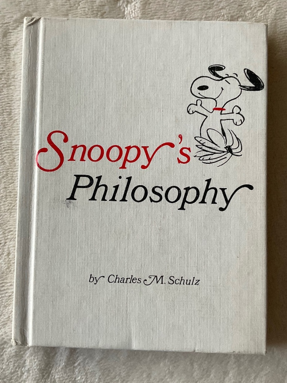 VTG- 1960s peanuts Snoopy philosophy, hardcover book Charles Schulz